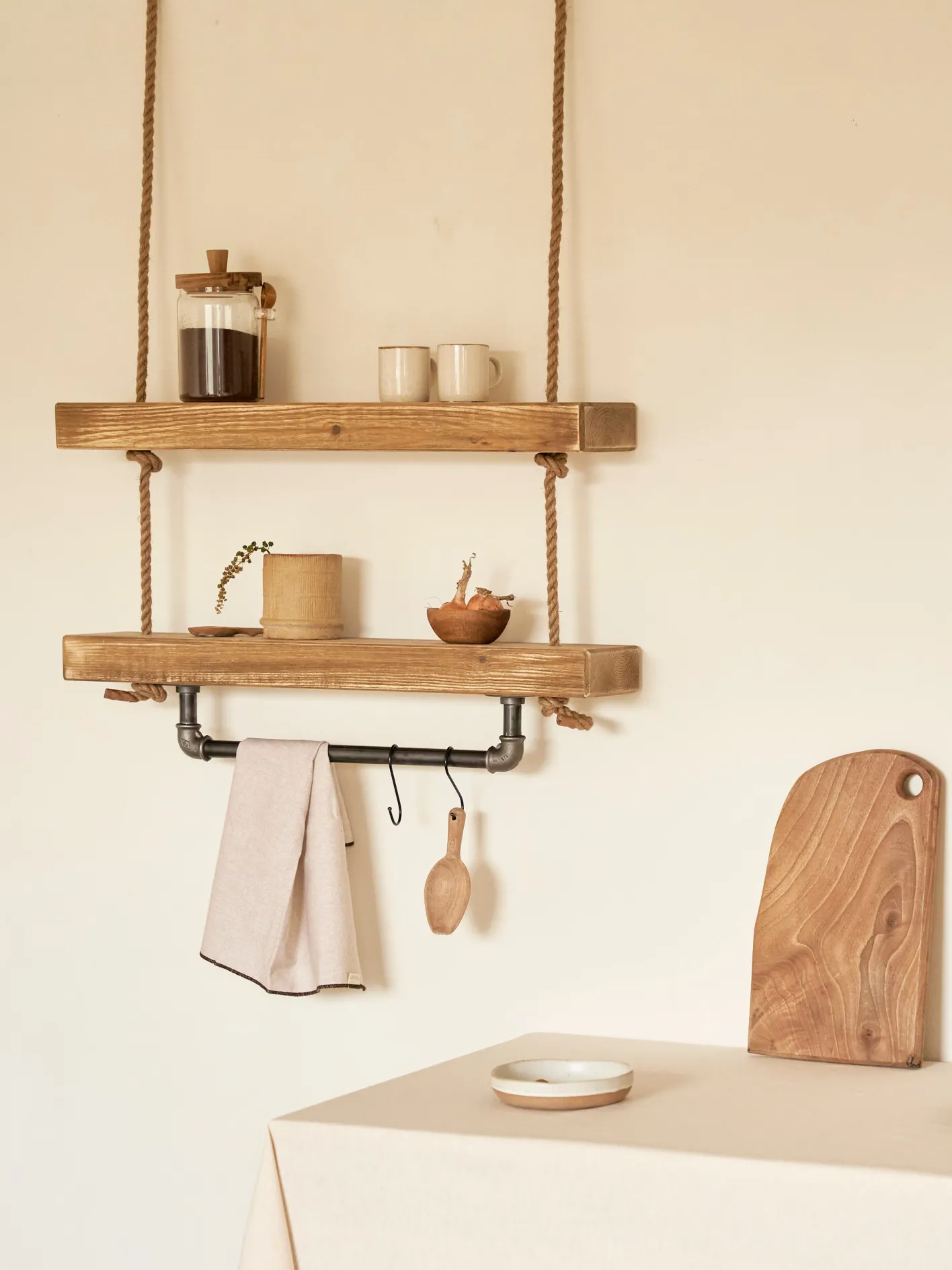 Estanterías Colgantes-Hannun Makemba Cocina