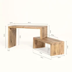 Muebles Tv-Hannun Mueble TV Emeka madera recuperada